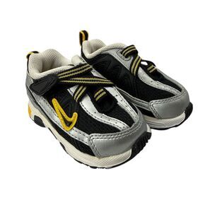 Nike T-Run 2 Sneaker Size 4 C Black Sliver infant toddler tennis shoes